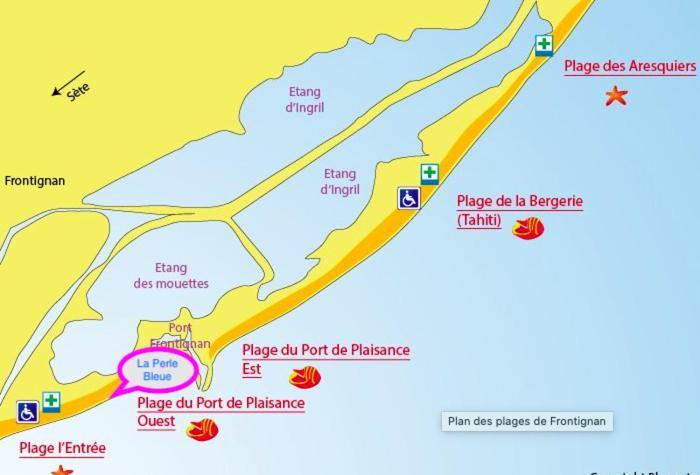La Perle Bleue, 100 M De La Plage, Parking, Wifi فرونتينيان المظهر الخارجي الصورة
